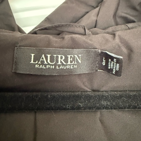 Lauren Ralph Lauren Hooded Stretch Puffer Vest Womens Sz L Black MSRP $150 - Picture 5 of 12